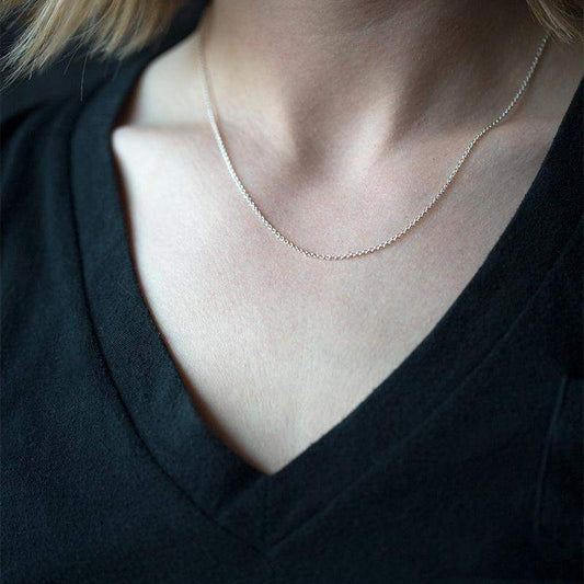 Sterling Silver Cable Chain Necklace