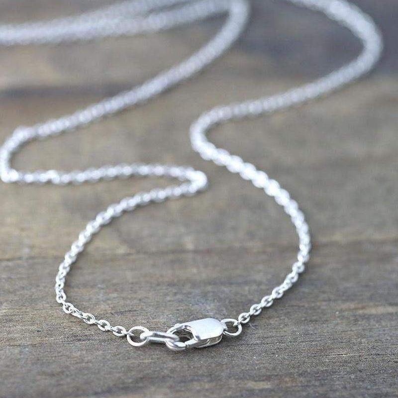Sterling Silver Cable Chain Necklace